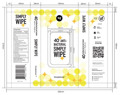 40 Wipes Label (Simplygreat Label)